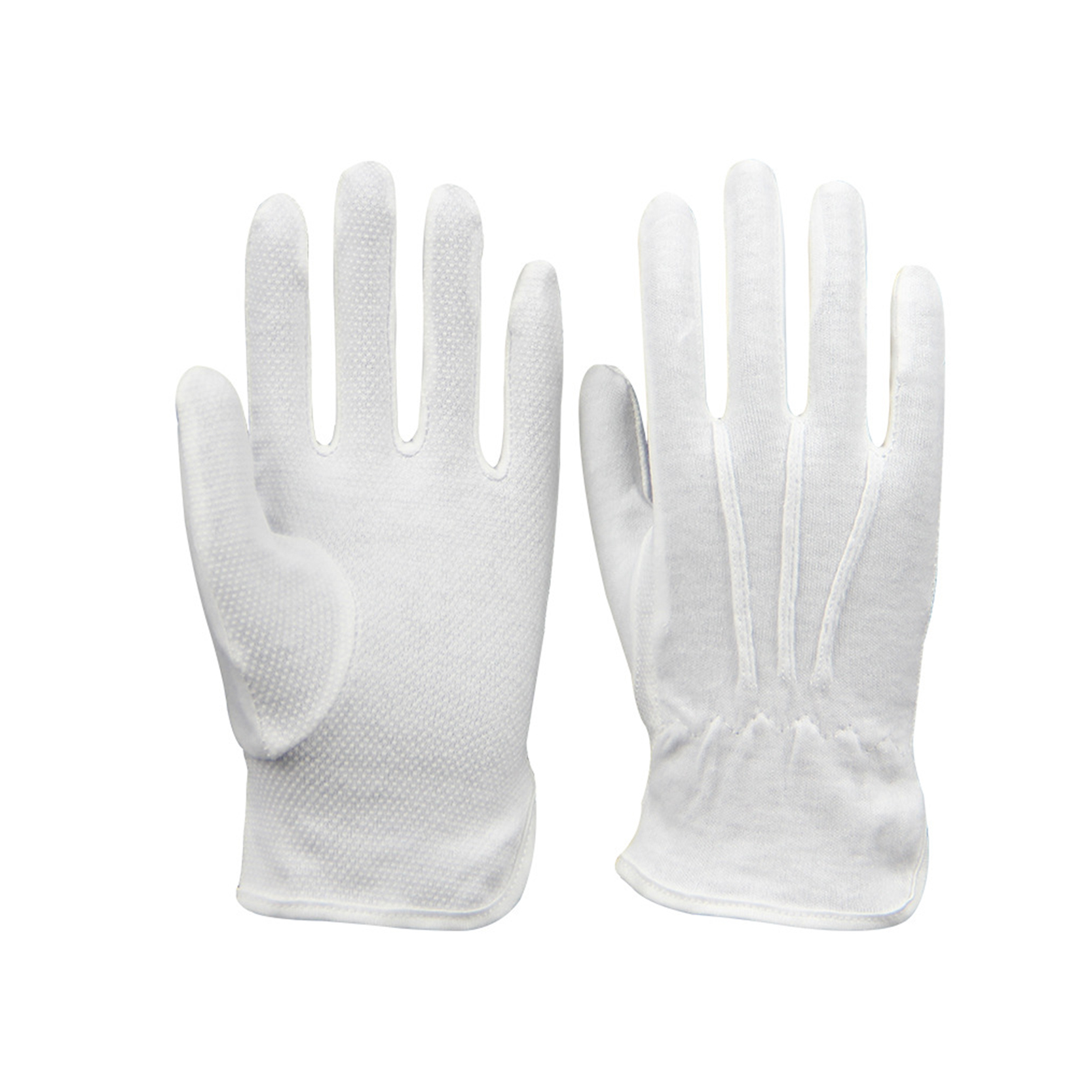 Chinese Professional Cotton Gardening Gloves - Wholesale White Cotton Elastic Cuff Etiquette Command Gloves Men Lady Jewelry Inspection Gloves – Red Sunshine detail pictures