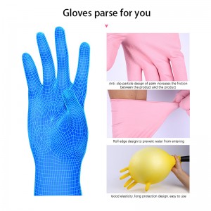 Custom Color Reusable Waterproof Rubber Kitchen Soft Cotton Flock Lining Cleaning Dishwashing Household Latex Gloves