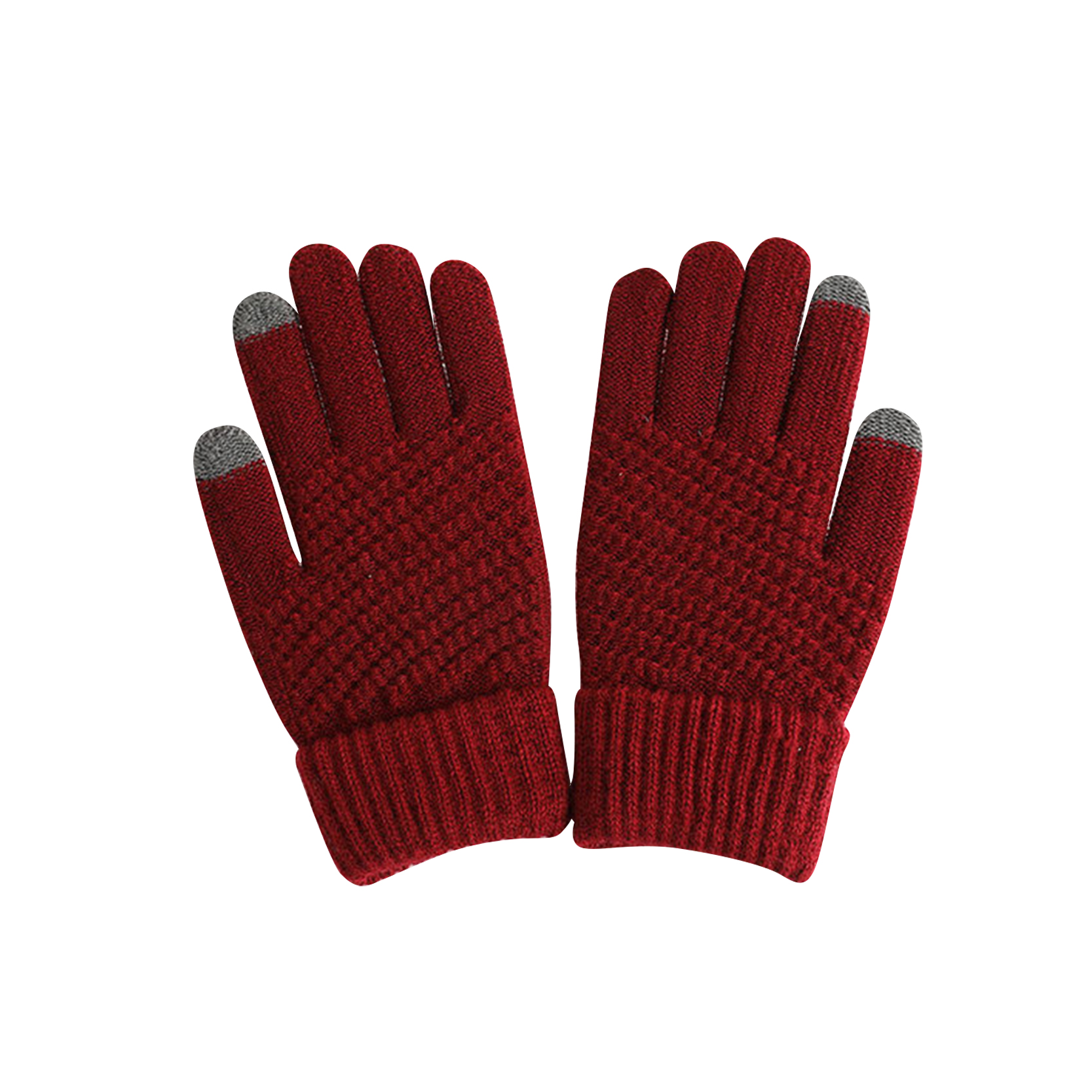 China wholesale Pvc Dotted Cotton Gloves - 2022 Winter Magic Gloves Touch Screen Women Men Warm Stretch Knitted Wool Mittens Acrylic Gloves – Red Sunshine detail pictures