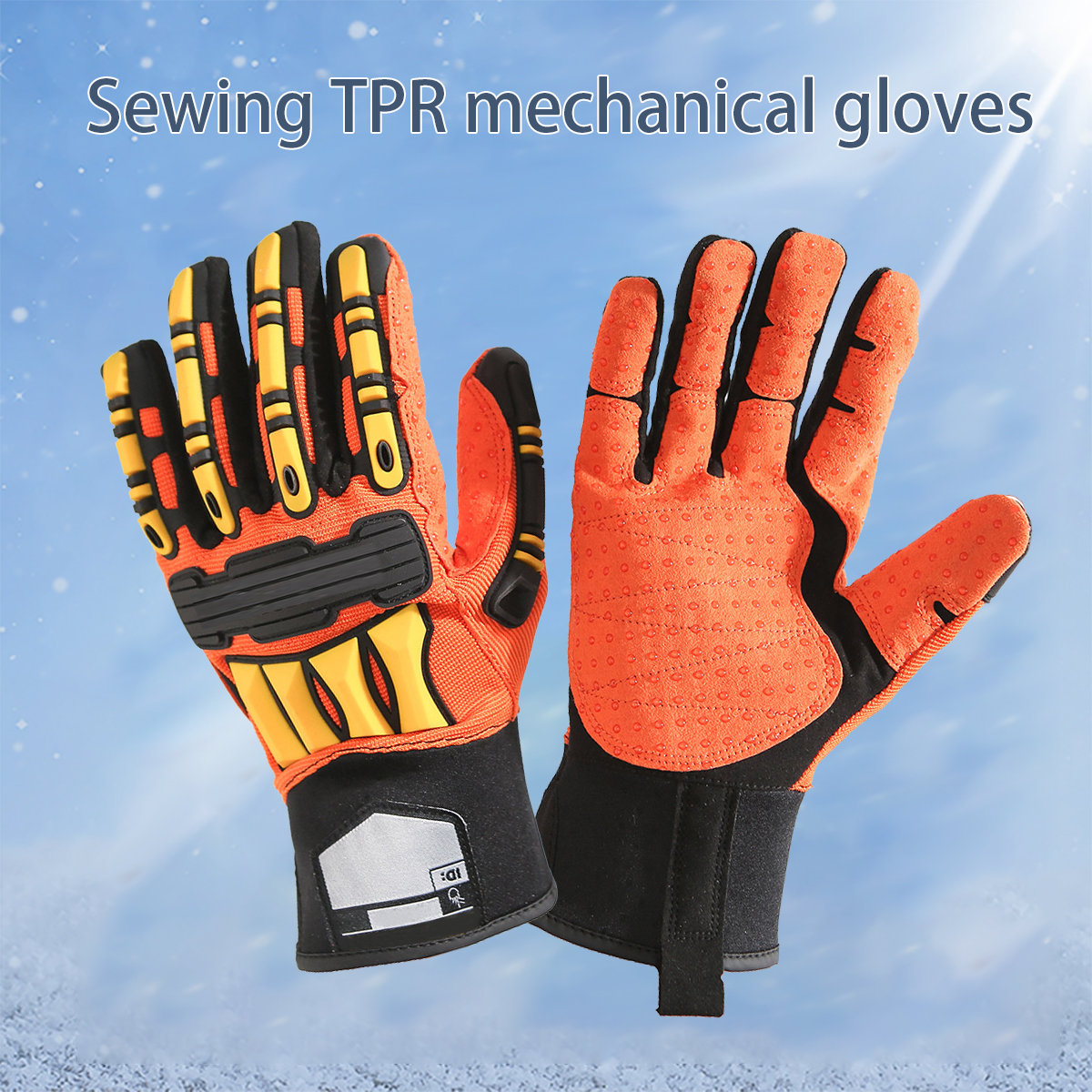 Manufacturer for Nitrile Coated Cut Resistant Gloves - Impact Foam Nitrile Palm Tpr Gloves with Back Hand Protection – Red Sunshine detail pictures