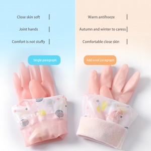 Waterproof Household Kitchen Dishwashing Gloves Heat-resistant Durable PVC Dish Washing Cleaning Gloves
