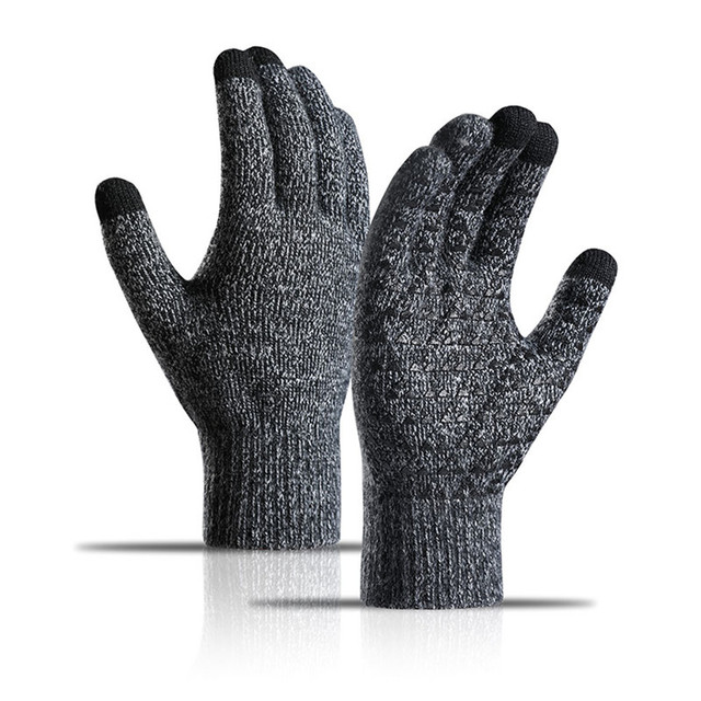 Low price for Cheap Cotton Work Gloves - Windproof Warm Knit Anti Slip Sports Touchscreen Texting Driving Cycling Touch Screen Winter Knitted Gloves – Red Sunshine detail pictures