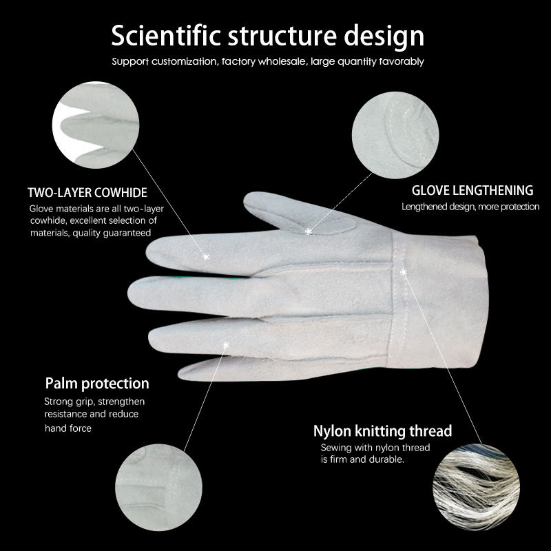 New Arrival China Leather Gardening Gloves Womens - Protective Gloves Full Hand Anti-Slip Design Operation Gloves Soft, Comfortable And Flexible Leather Safety Driver Gloves – Red Sunshine detail pictures