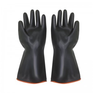 Chemical Resistant Gloves,Waterproof Reusable Protective Safety Work Heavy Duty Industrial Rubber Gloves