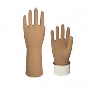 Factory Custom Color Reusable Guantes Household Flocklined Gloves Dishwashing Kitchen Cleaning Gloves