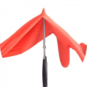 Wholesale 58cm Red Extra Long Latex Household Gloves Reusable Waterproof Household Dishwashing Cleaning Rubber Gloves, Non-Slip Kitchen Glove