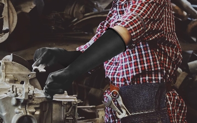 Chemical Resistant Rubber Gloves OEM | EN/CE Tested Factory