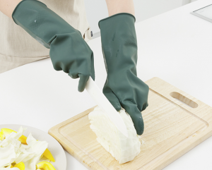 Colorful Reusable Waterproof Household Dishwashing Cleaning Rubber Gloves Non-Slip Kitchen Glove