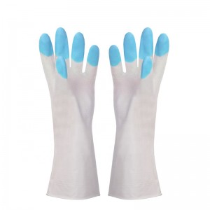 Durable PPE Cleaning Glove Reusable Kitchen Dish Washing Gloves PVC Household Gloves Hand Protection