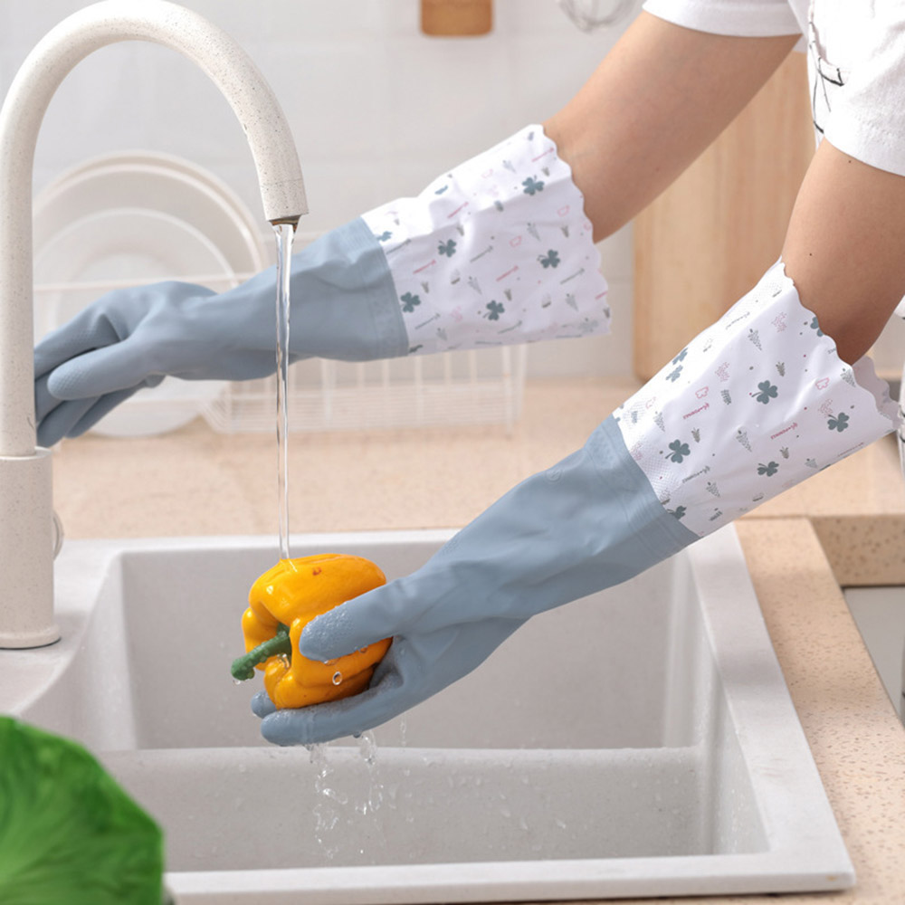 Extra Long Pvc Household Gloves Dish Washing And Gardening Gloves