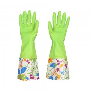 Factory Custom-made Anti-allergic Long Sleeve Latex Rubber Household Cleaning Work Gloves