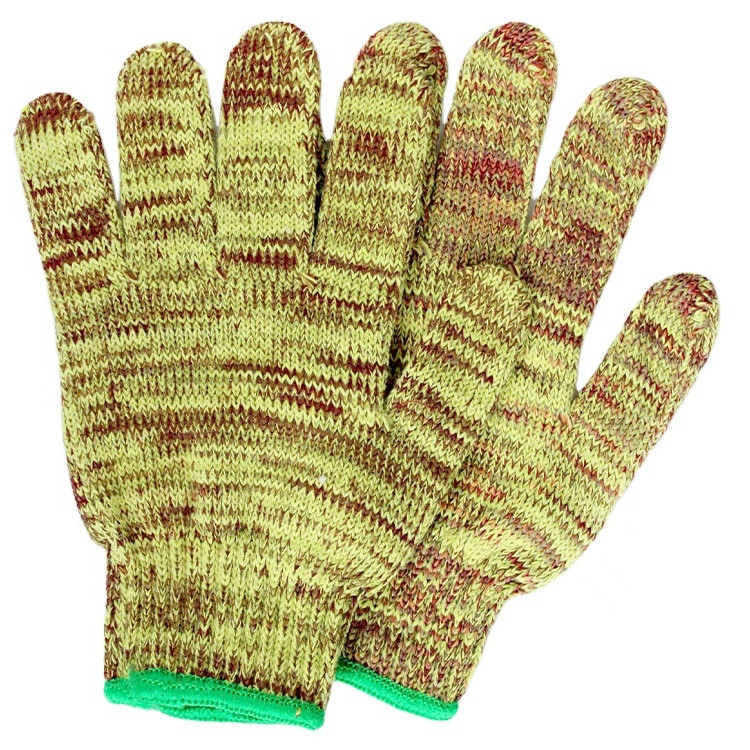 Factory Directly Provide Two Color Mixed Working Cotton Knitted Gloves (2)