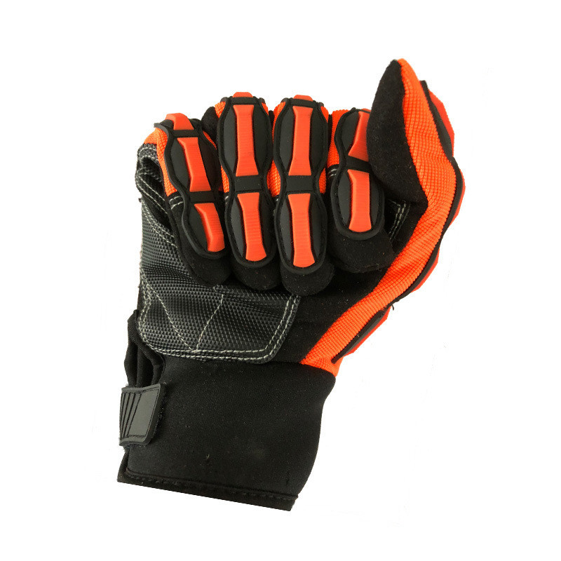 China wholesale Anti Cut Work Gloves - Anti Vibration Gloves, SBR Padding, TPR Protector Impact Gloves, Men Mechanic Work Gloves – Red Sunshine detail pictures