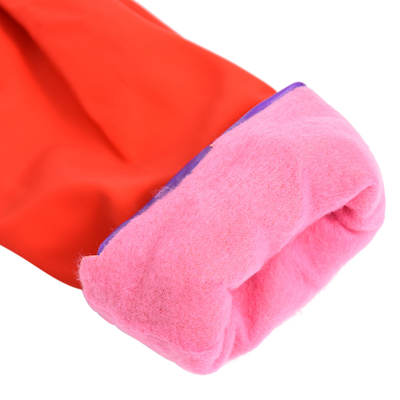 Hot Sale 68cm Red Pvc Hand Protection Industry Gloves Extra Long S (1)