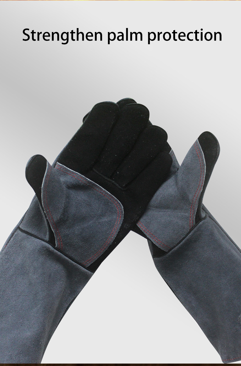 Welding Gloves for Men Women Long Sleeve Work Heat Resistant Fire Gloves