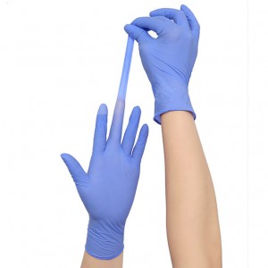 Purple Examination Industrial Multi Use Disposable Powder Free Working Gloves