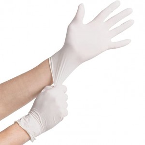 Wholesale White Examination Powder Free Food Grade Touch Screen Disposable Latex Hand Protection Gloves Guantes