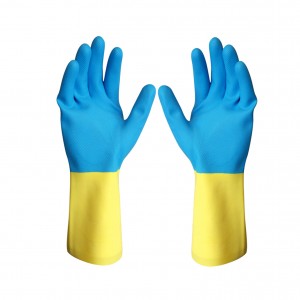 100% Original Household Rubber Gloves Manufacturers -
 Widely Used Blue Yellow Long Latex Rubber Gloves Neoprene Industrial Latex Glove Wholesale – Red Sunshine